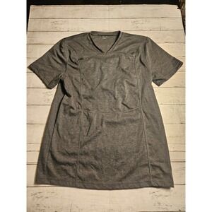 Lalabu‎ Soothe Shirt Baby wearing Top Charcoal Gray XL Short Sleeve V-Neck